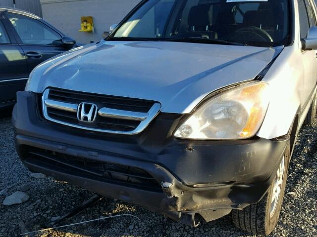 JHLRD77882C030836 - 2002 HONDA CR-V EX SILVER photo 9