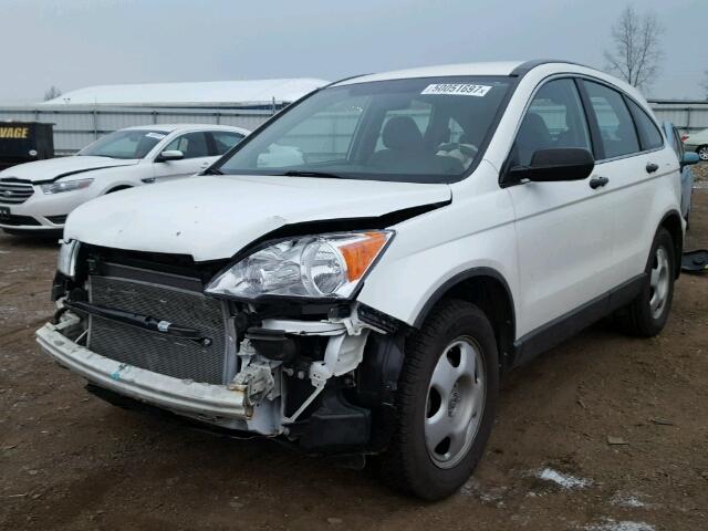 5J6RE38309L012020 - 2009 HONDA CR-V LX WHITE photo 2