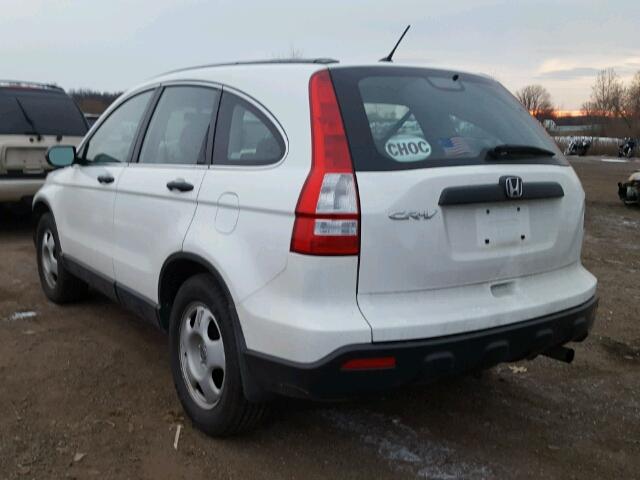 5J6RE38309L012020 - 2009 HONDA CR-V LX WHITE photo 3