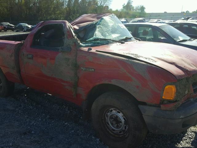 1FTYR10C11TA29094 - 2001 FORD RANGER RED photo 10