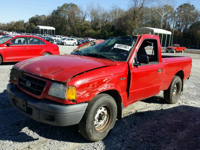 1FTYR10C11TA29094 - 2001 FORD RANGER RED photo 2