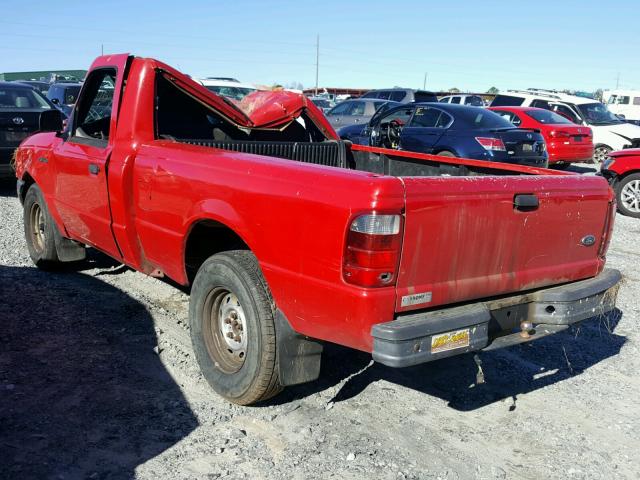 1FTYR10C11TA29094 - 2001 FORD RANGER RED photo 3