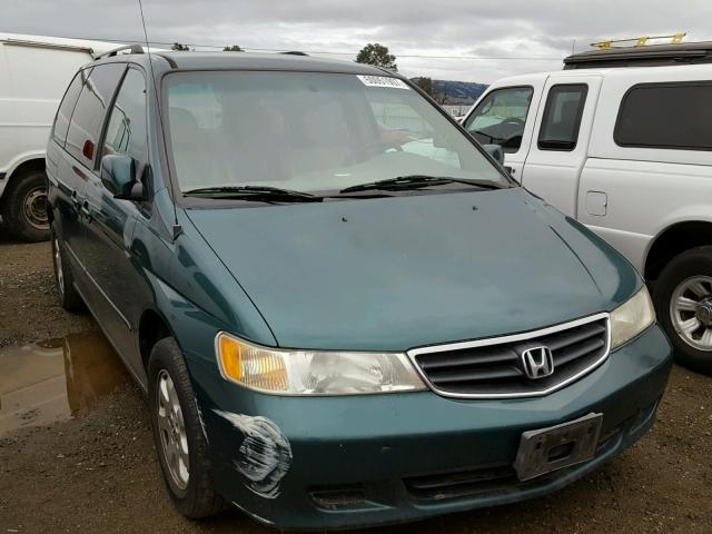 5FNRL18062B007435 - 2002 HONDA ODYSSEY EX GREEN photo 1
