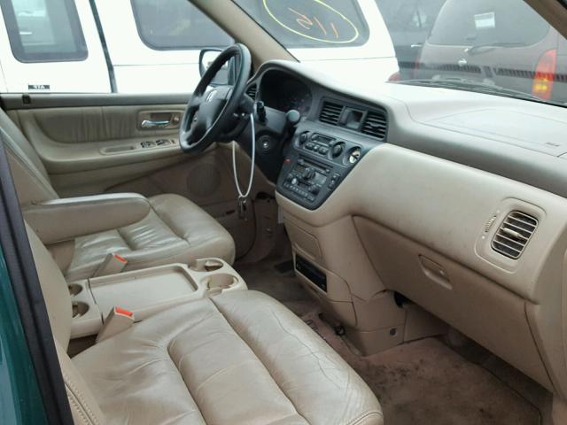 5FNRL18062B007435 - 2002 HONDA ODYSSEY EX GREEN photo 5