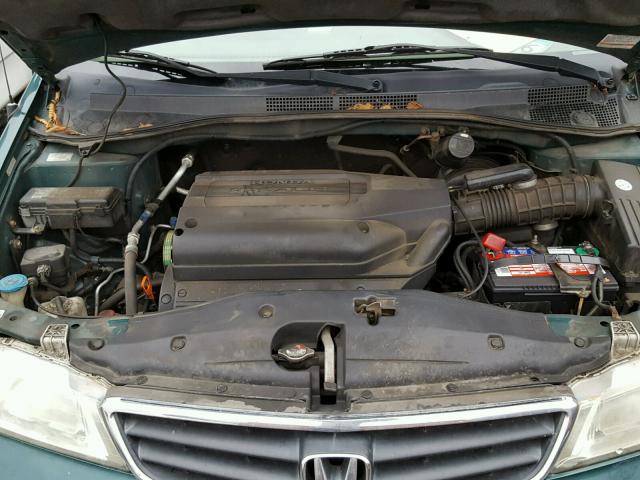 5FNRL18062B007435 - 2002 HONDA ODYSSEY EX GREEN photo 7