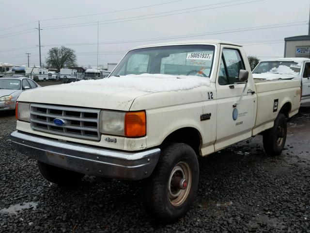 1FTHF26G9MKA90261 - 1991 FORD F250 CREAM photo 2