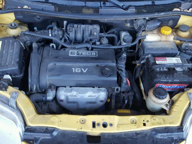 KL1TD66676B634281 - 2006 CHEVROLET AVEO BASE Сары фото 7