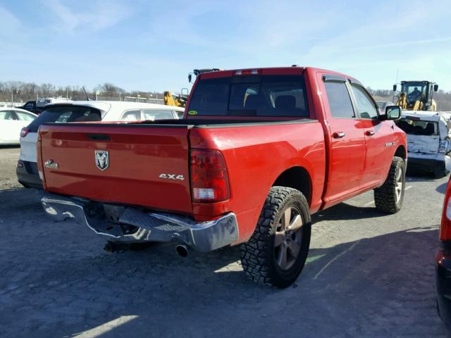 1D3HV13T49J513217 - 2009 DODGE RAM 1500 RED photo 4