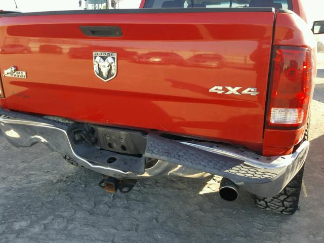 1D3HV13T49J513217 - 2009 DODGE RAM 1500 RED photo 9