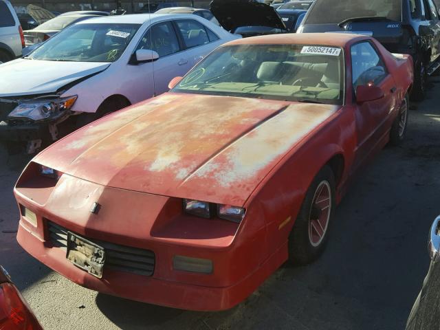 1G1FP21S2KL183428 - 1989 CHEVROLET CAMARO RED photo 2