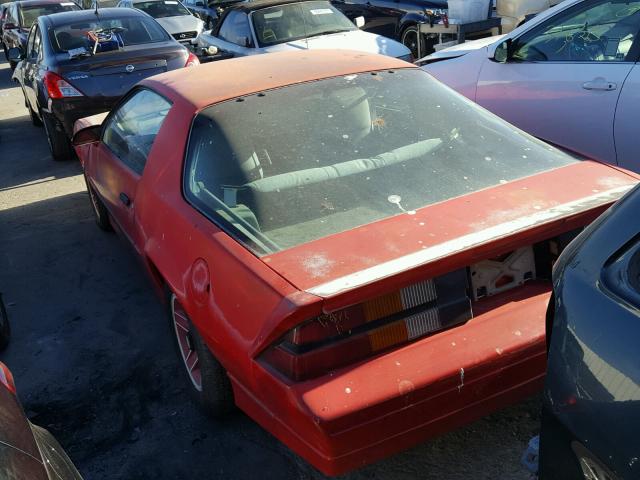 1G1FP21S2KL183428 - 1989 CHEVROLET CAMARO RED photo 3