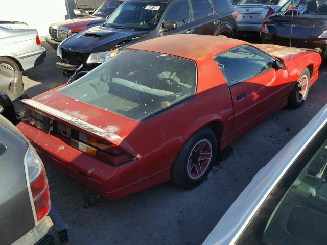 1G1FP21S2KL183428 - 1989 CHEVROLET CAMARO RED photo 4