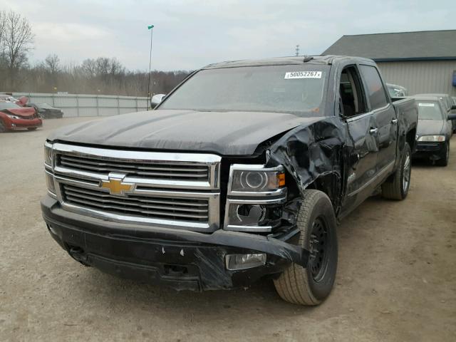 3GCUKTEJ5FG396445 - 2015 CHEVROLET SILVERADO BLACK photo 2