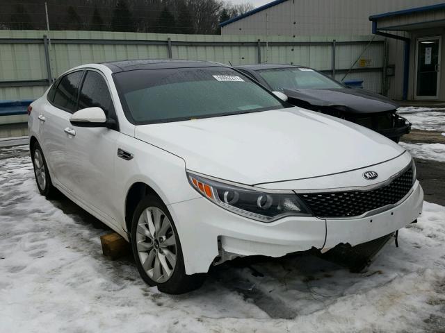 5XXGU4L32GG098005 - 2016 KIA OPTIMA EX WHITE photo 1