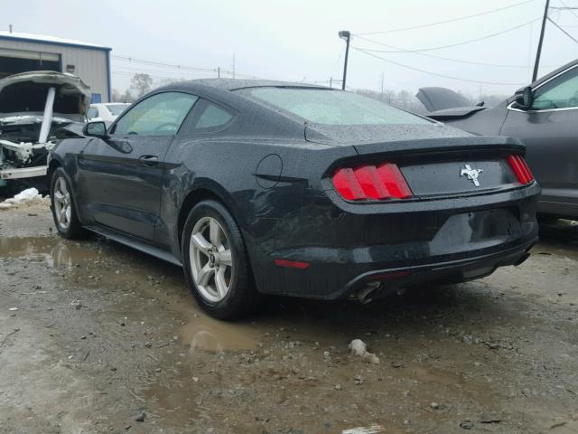 1FA6P8AM3H5321802 - 2017 FORD MUSTANG BLACK photo 3