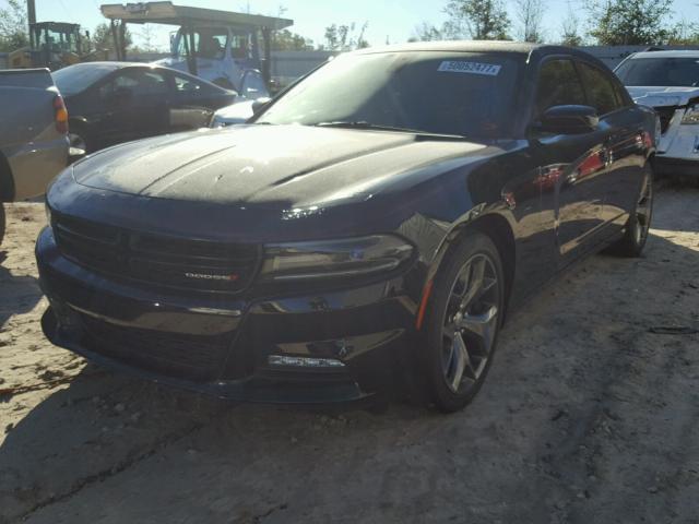 2C3CDXHG5FH847620 - 2015 DODGE CHARGER SX BLACK photo 2