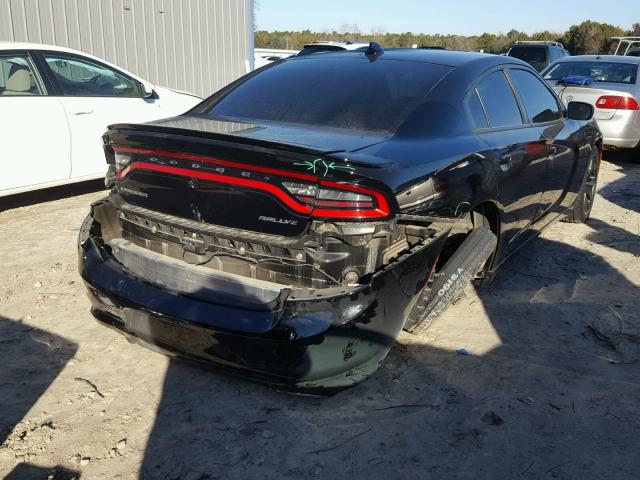 2C3CDXHG5FH847620 - 2015 DODGE CHARGER SX BLACK photo 4