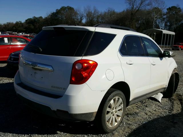 2GNALPEC0B1217716 - 2011 CHEVROLET EQUINOX LT WHITE photo 4