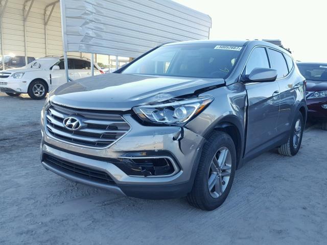 5XYZT3LB6HG386359 - 2017 HYUNDAI SANTA FE S GRAY photo 2