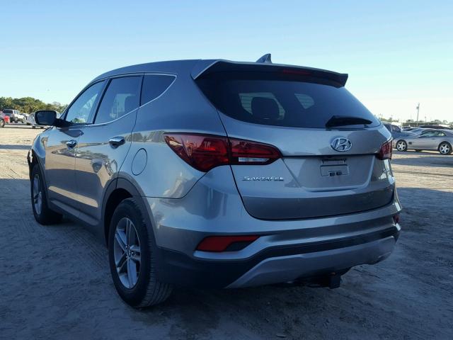 5XYZT3LB6HG386359 - 2017 HYUNDAI SANTA FE S GRAY photo 3