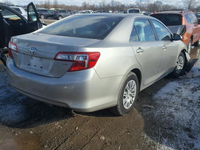 4T4BF1FK7ER373611 - 2014 TOYOTA CAMRY L GOLD photo 4