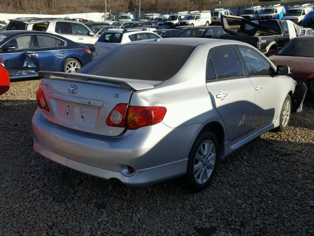 1NXBU40E89Z050209 - 2009 TOYOTA COROLLA BA SILVER photo 4