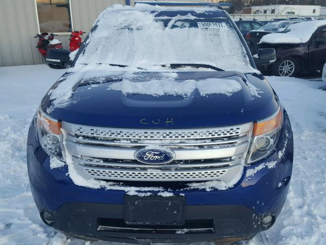 1FM5K8D88FGA17266 - 2015 FORD EXPLORER X BLUE photo 7