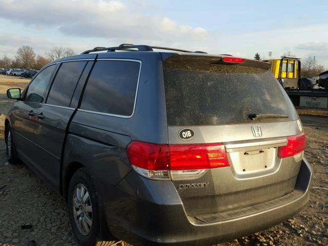 5FNRL3H79AB085070 - 2010 HONDA ODYSSEY EX GRAY photo 3