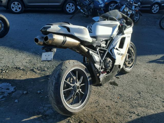 ZDM1XBLW89B022698 - 2009 DUCATI 1198 BASE WHITE photo 4