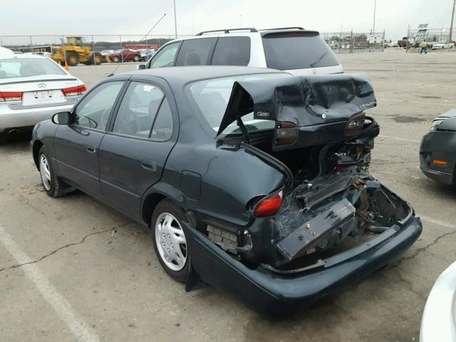 1Y1SK5265VZ423561 - 1997 GEO PRIZM BASE GREEN photo 3