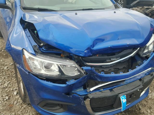 1G1JD5SHXH4125898 - 2017 CHEVROLET SONIC LT BLUE photo 9