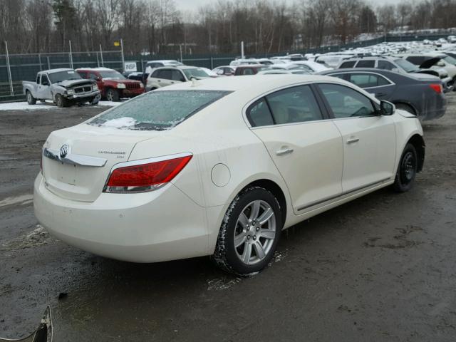 1G4GC5ED2BF277047 - 2011 BUICK LACROSSE C WHITE photo 4