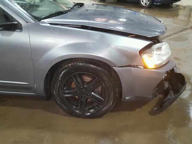 1B3LC56K68N158918 - 2008 DODGE AVENGER SX GRAY photo 9