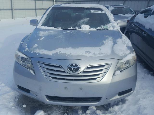 4T1BE46K37U706372 - 2007 TOYOTA CAMRY NEW SILVER photo 9