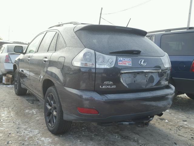 2T2HK31U89C107392 - 2009 LEXUS RX 350 GRAY photo 3