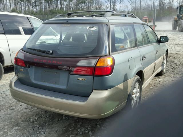 4S3BH665817602841 - 2001 SUBARU LEGACY OUT GREEN photo 4