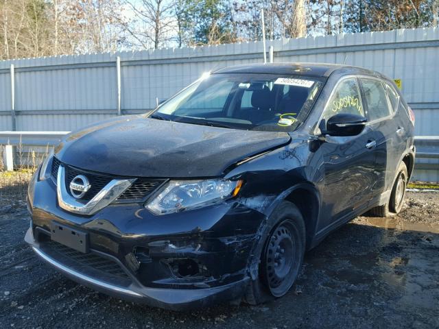 KNMAT2MV7FP567755 - 2015 NISSAN ROGUE S BLACK photo 2