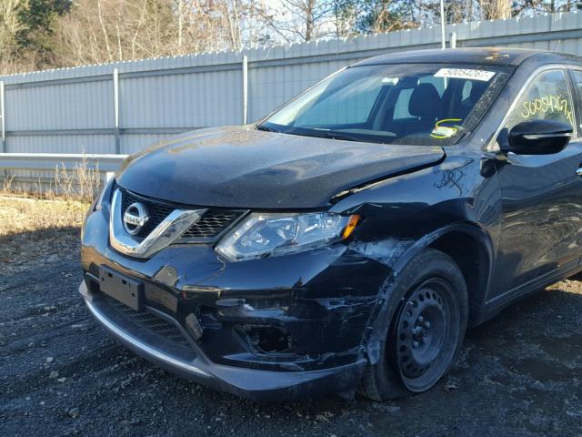 KNMAT2MV7FP567755 - 2015 NISSAN ROGUE S BLACK photo 9