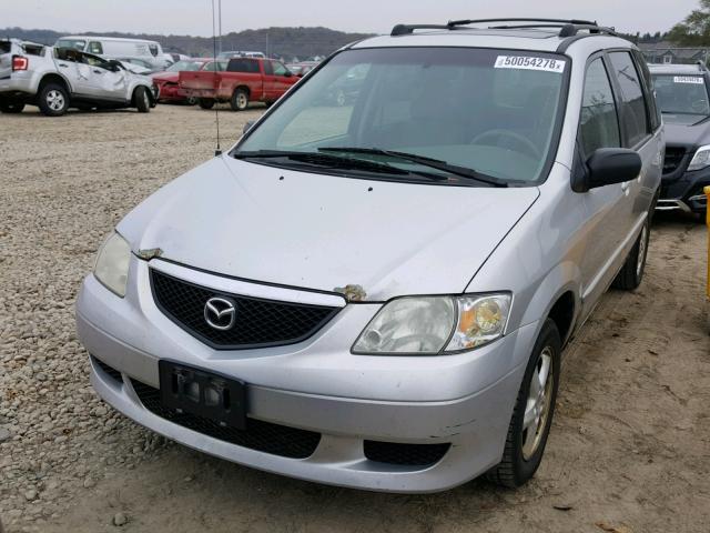 JM3LW28A230358636 - 2003 MAZDA MPV WAGON GRAY photo 2