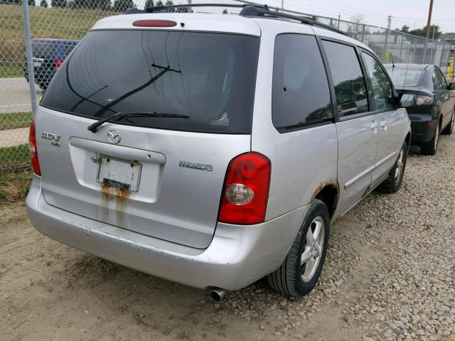 JM3LW28A230358636 - 2003 MAZDA MPV WAGON GRAY photo 4