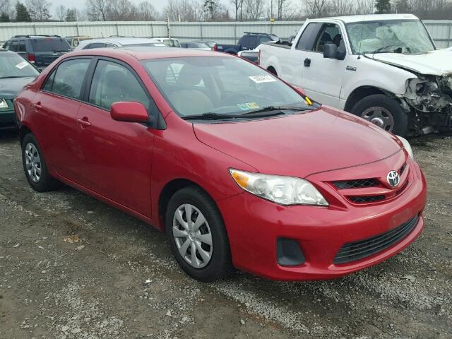 2T1BU4EE9BC557622 - 2011 TOYOTA COROLLA BA RED photo 1