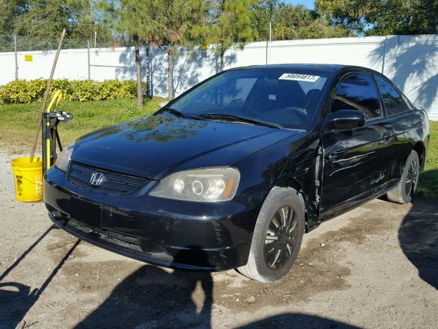 1HGEM22983L039294 - 2003 HONDA CIVIC EX 黑色 照片 2