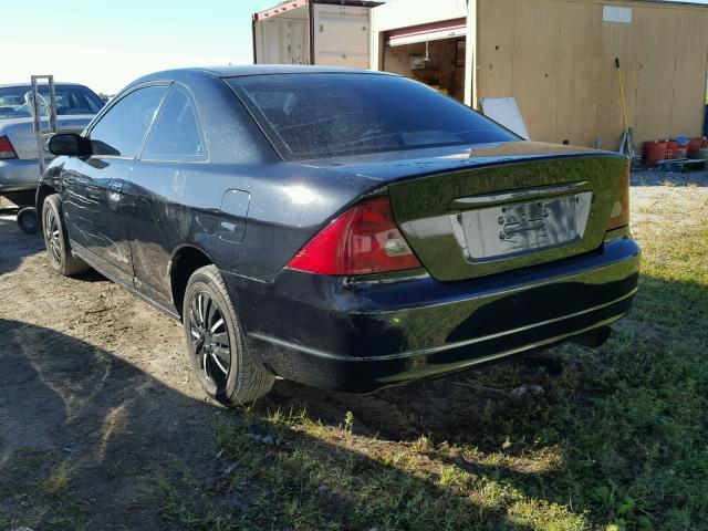1HGEM22983L039294 - 2003 HONDA CIVIC EX 黑色 照片 3
