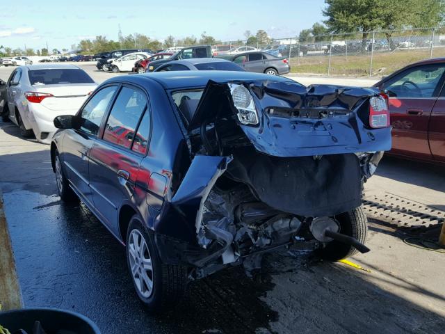 2HGES26733H522221 - 2003 HONDA CIVIC EX 蓝色 照片 3