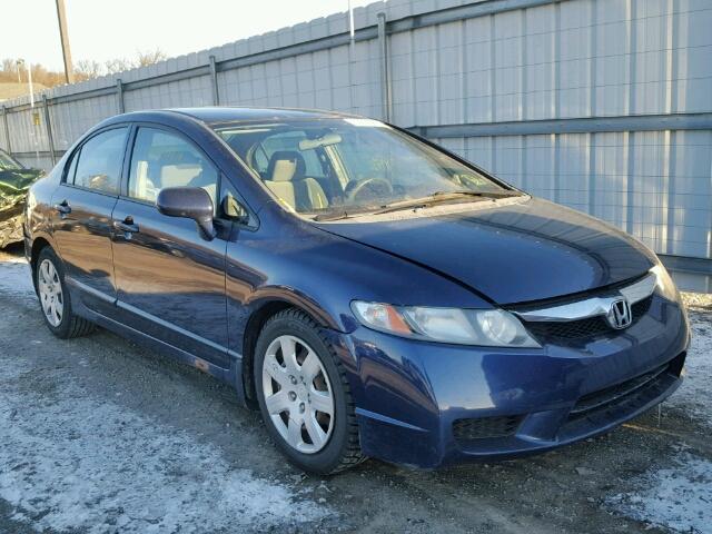 2HGFA16579H514826 - 2009 HONDA CIVIC LX BLUE photo 1