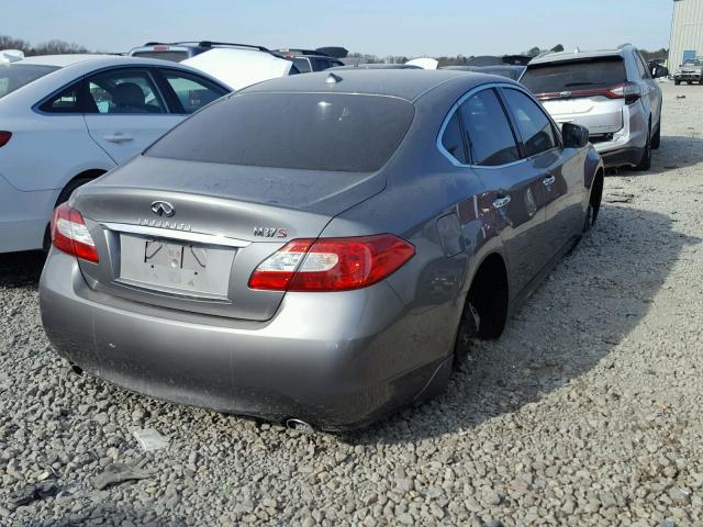 JN1BY1AP5BM325485 - 2011 INFINITI M37 GRAY photo 4