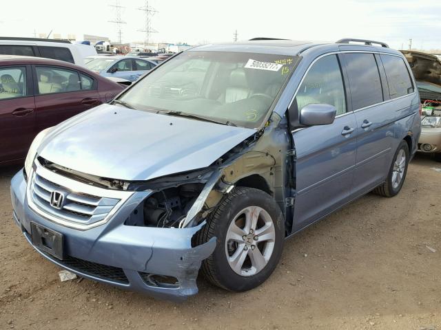 5FNRL38938B001546 - 2008 HONDA ODYSSEY TO BLUE photo 2