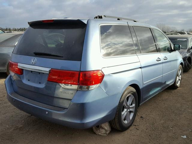 5FNRL38938B001546 - 2008 HONDA ODYSSEY TO BLUE photo 4