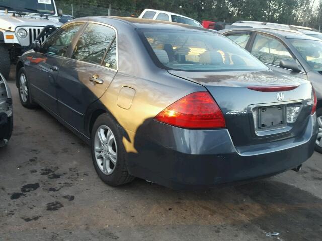 1HGCM56767A017278 - 2007 HONDA ACCORD EX SILVER photo 3