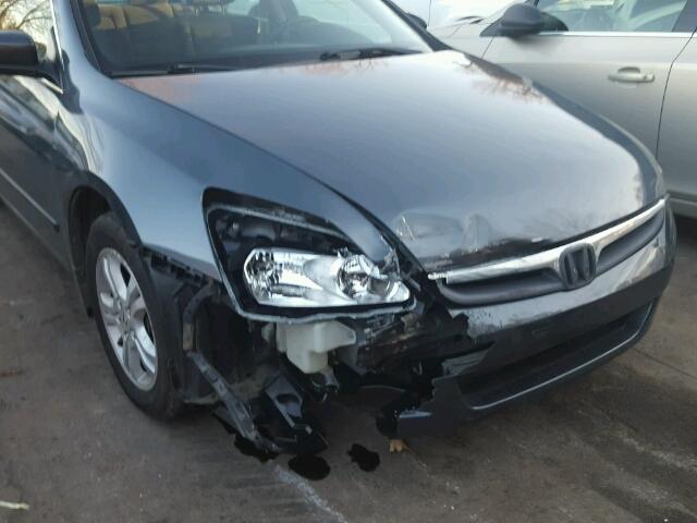 1HGCM56767A017278 - 2007 HONDA ACCORD EX SILVER photo 9